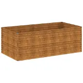 vidaXL Plantenbak verhoogd 196x100x69 cm cortenstaal