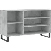 vidaXL Schoenenkast 102x36x60 cm bewerkt hout betongrijs