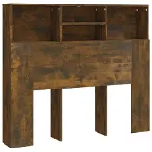vidaXL Hoofdbordkast 120x19x103,5 cm gerookt eikenkleurig