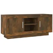 vidaXL Tv-meubel 102x35x45 cm bewerkt hout gerookt eikenkleurig