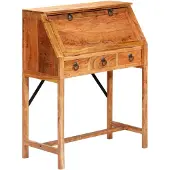 vidaXL Bureau, 90x40x107 cm, massief acaciahout