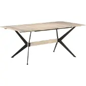 vidaXL Eettafel 180x90x76 cm massief mangohout