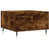 vidaXL Salontafel 55x55x36,5 cm bewerkt hout gerookt eikenkleurig