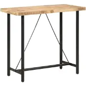 vidaXL Bartafel 120x58x107 cm ruw mangohout