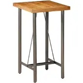 vidaXL Bartafel 60x60x107 cm massief gerecycled teakhout