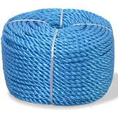 vidaXL Touw gedraaid 16 mm 250 m polypropyleen blauw