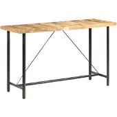 vidaXL Bartafel 180x70x107 cm ruw mangohout