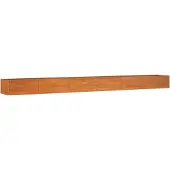 vidaXL Plantenbak verhoogd 600x80x45 cm cortenstaal roestig