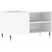 vidaXL Platenkast 85x38x48 cm bewerkt hout wit