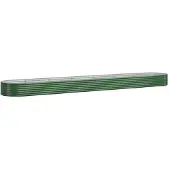 vidaXL Plantenbak 544x100x36 cm gegalvaniseerd staal groen