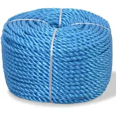 vidaXL Touw gedraaid 12 mm 100 m polypropyleen blauw