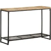 vidaXL Wandtafel 110x35x75 cm massief mangohout