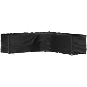 vidaXL Tuinmeubelhoezen met 20 oogjes L-vormig 300x300x90 cm