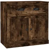 vidaXL Dressoir 70x35,5x67,5 cm bewerkt hout gerookt eikenkleurig