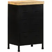 vidaXL Dressoir 47x35x76 cm ruw mangohout