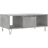 vidaXL Salontafel 90x50x36,5 cm bewerkt hout betongrijs