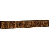 vidaXL Tv-wandmeubels 3 st 100x34,5x40 cm gerookt eikenkleurig