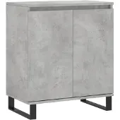 vidaXL Dressoir 60x35x70 cm bewerkt hout betongrijs