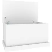 vidaXL Opbergbox Wit 70x40x38 cm Bewerkt Hout
