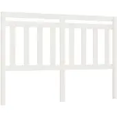 vidaXL Hoofdbord 146x4x100 cm massief grenenhout wit