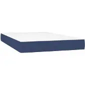 vidaXL Pocketveringmatras medium 120x200x20 cm stof blauw