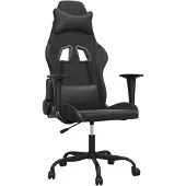 vidaXL Gamingstoel, zwart, kunstleer