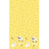 Duni Tafelkleed Hoppy Easter Geel 138 X 220 Cm
