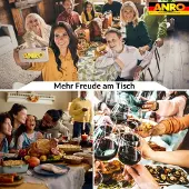 ANRO Tafelkleed Herfstbladeren Meerkleurig 240x140cm Rechte rand Afwasbaar Waterafstotend