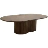 Giga Meubel Salontafel Ava Ovaal Walnoot 120cm
