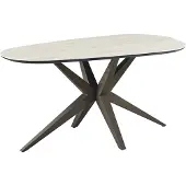 Giga Meubel Eettafel Gidana Travertinlook Organisch 200cm