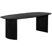 Giga Meubel Eettafel Feline Zwart 300cm