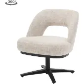 Tower Living Eetkamerstoel Caldes Lounge - Off White Stof - 66x70x84cm