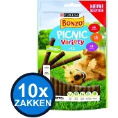Bonzo 10x - Picnic Variety - Hondenvoer Snacks - 100 g