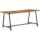 vidaXL Eettafel 160x80x75 cm massief mangohout