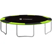 Springos Trampoline Rand | Ø 363-369 cm | Beschermrand Trampoline | Rond | Groen | Zwart