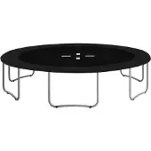 Springos Trampoline Rand | Ø 244 cm | Beschermrand Trampoline | Rond | Zwart