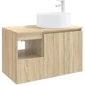 vidaXL Badkamermeubel Set 2 st Sonoma Eiken Bewerkt hout