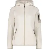 Campagnolo - Women's Jacket Fix Hood Jacquard Knitted 3H19826 - Fleecevest 42, beige/wit