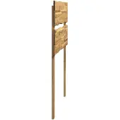 vidaXL Live Edge Hoofdbord ROSTOCK Witgewassen 75 cm