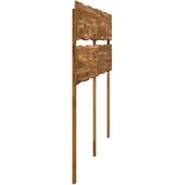 vidaXL Live Edge Hoofdbord ROSTOCK Naturel 160 cm Massief Acacia Hout