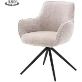 Tower Living Eetkamerstoel Fondo - Zand Stof - 62x63x85cm