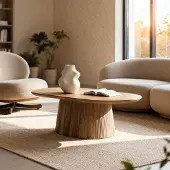 Giga Meubel Salontafel Salvador Naturel Ovaal 140cm