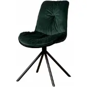 Tower Living Eetkamerstoel Palma - Groen Stof - 63x51x88cm