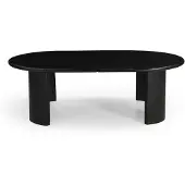 Giga Meubel Salontafel Maikel Zwart 120cm Mangohout