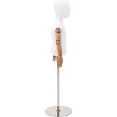 vidaXL Verstelbare 120-157 cm Mannequin met Basis Uniseks PP Wit