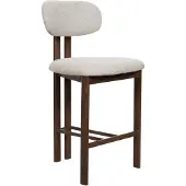 Giga Meubel Barkruk Noor Beige/Walnoot 75cm