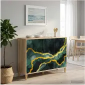 vidaXL Dressoir WIJHE, Sonoma, 102 x 33 x 75 cm, houtvezelplaat