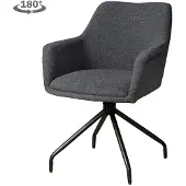 Tower Living Eetkamerstoel Ortana Alpine - Blauw Stof - 61x61x84cm