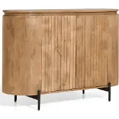 Nest of Nora Mangohouten dressoir Besa - 115x80x40 cm - Lichtbruin
