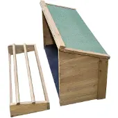 Kerbl Legnest voor kleine dieren, model FORTUNA (82813), afmetingen 41x63x41 cm